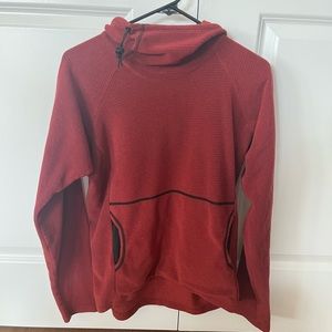 Melanzana Micro Grid Hoodie (Men’s Small, Red)